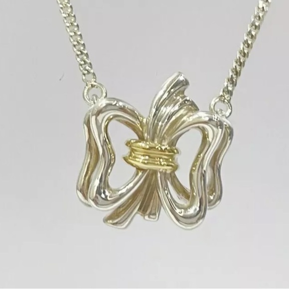 Tiffany & Co. Ribbon Butterfly Necklace - Picture 2 of 9